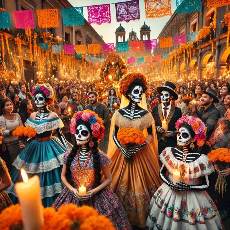 🎉 ¡Desfile de Catrinas en Puebla: Celebra el Día de Muertos como nunca! 🎉