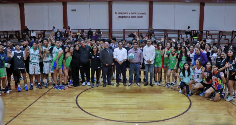 Cuautlancingo da inicio al “Campeonato Estatal de Baloncesto 3×3” Presidente Municipal, Omar Muñoz
