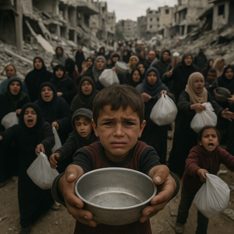 Hambre y guerra: la Franja de Gaza al límite