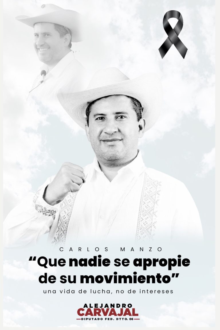 «La memoria de Carlos Manzo no se disputa, se defiende»