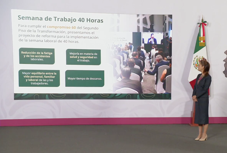 Reforma laboral con jornada de 40 horas semanales ya es oficial tras publicarse en el DOF