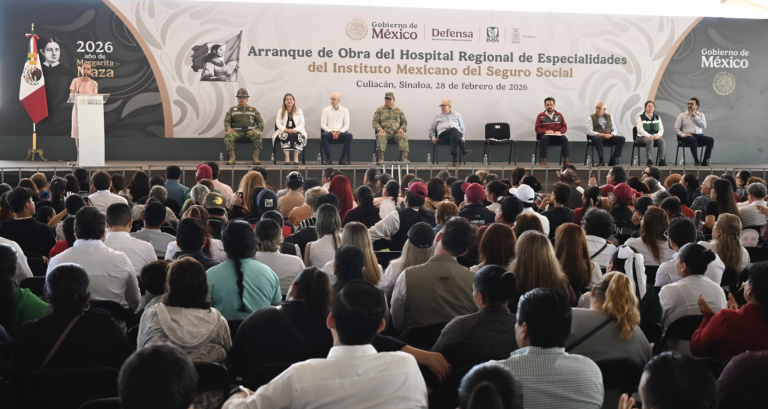 Sheinbaum afirma que “Sinaloa no está solo” y anuncia hospital regional del IMSS en Culiacán
